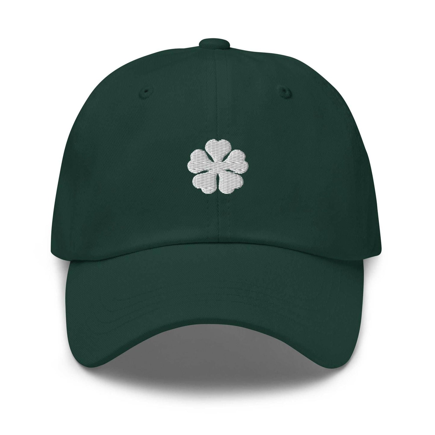 Clover Anime Embroidered Dad Hat - Black