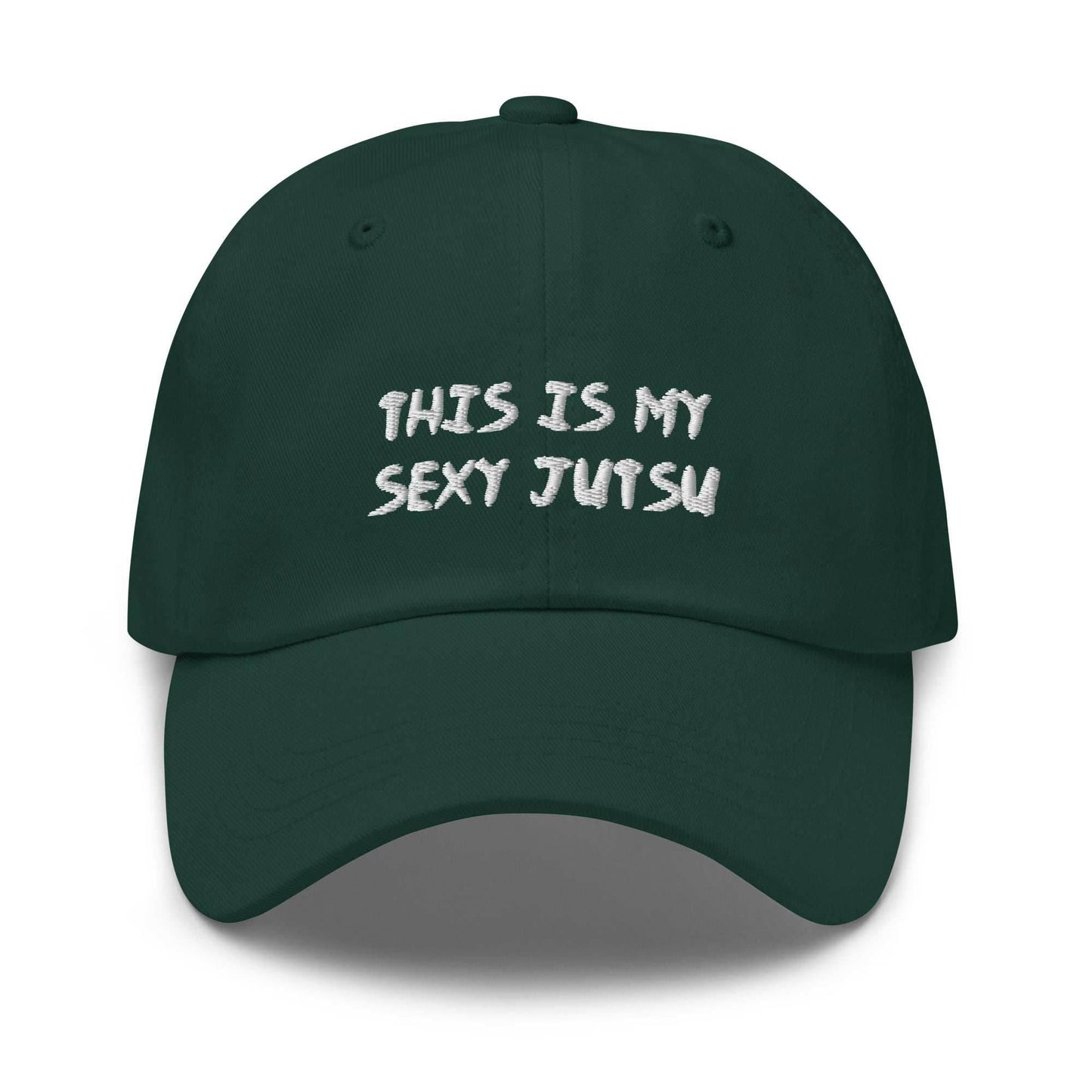 Sexy Jutsu Anime Embroidered Dad Hat - Black