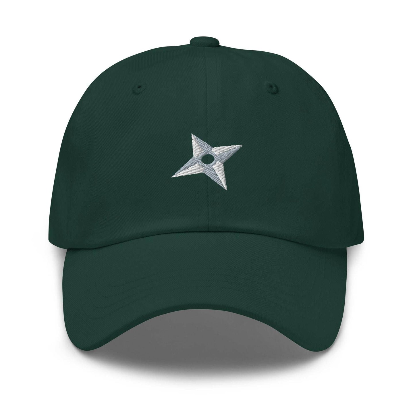 Shuriken Anime Embroidered Dad Hat - Black