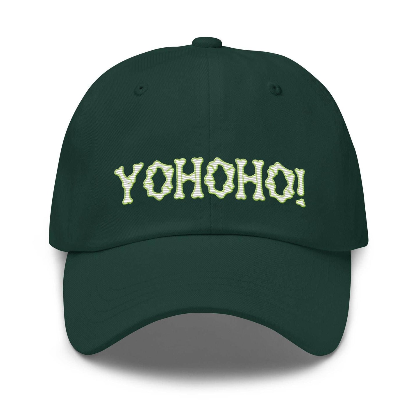 Yohoho Brook Embroidered Unisex Anime Dad Hat - Green