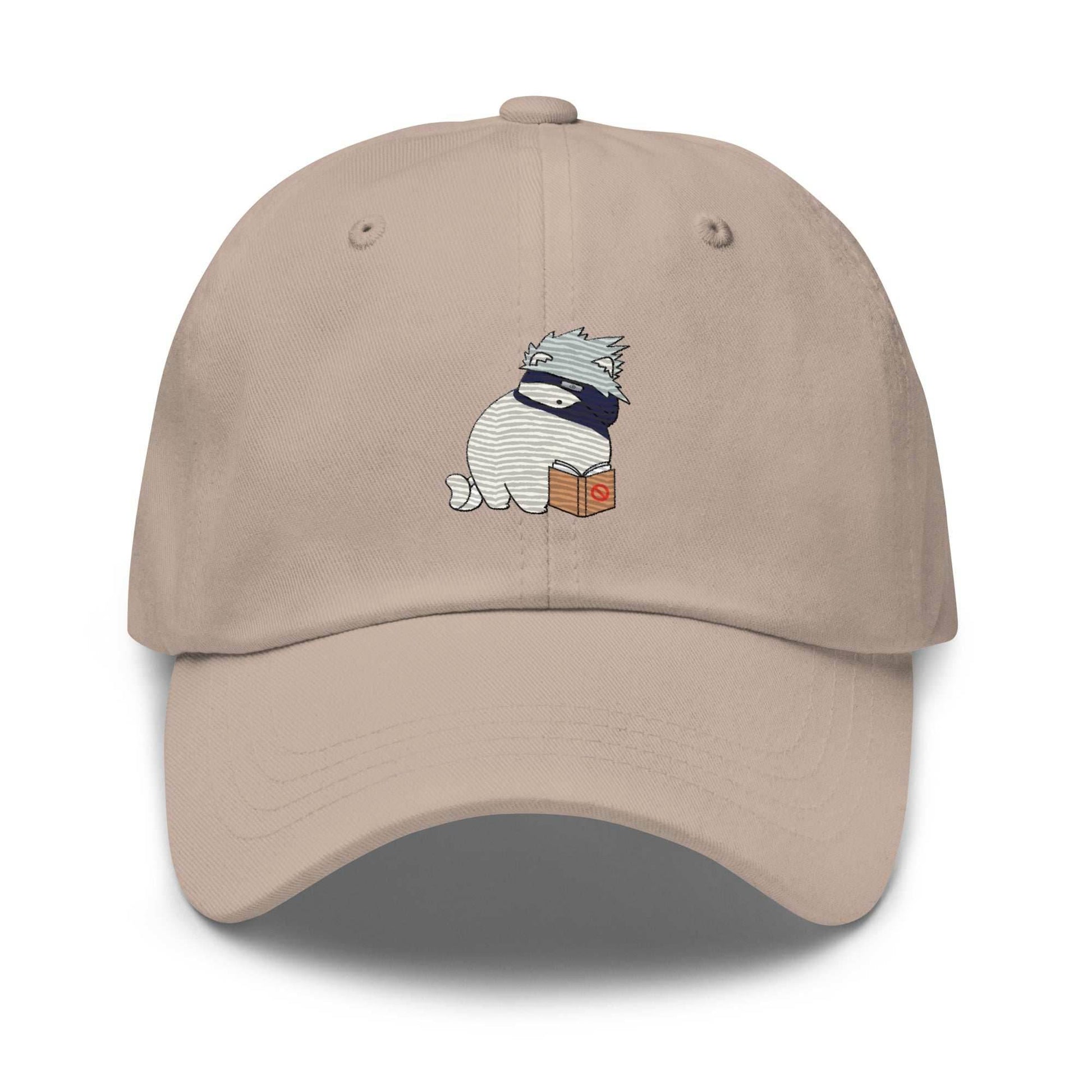 Kitty X Kikashi Anime Embroidered Dad Hat - Black