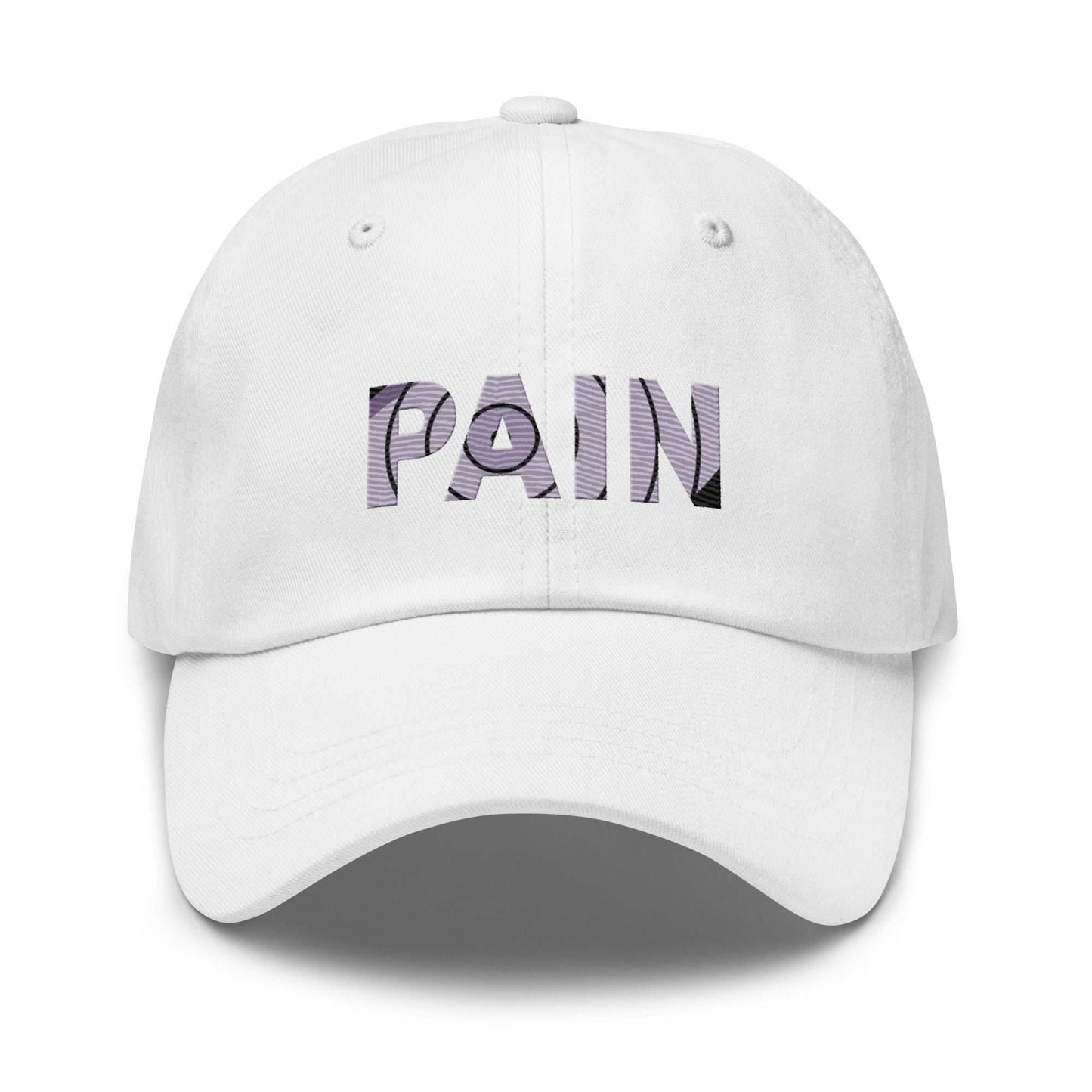 PAIN Embroidered Dad Hat - White