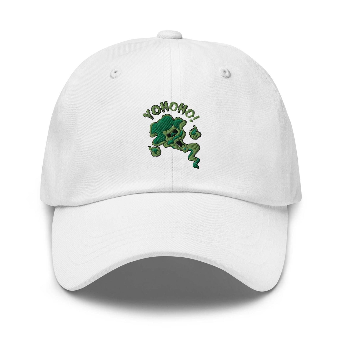 Book Soul King Embroidered Unisex Anime Dad Hat - White