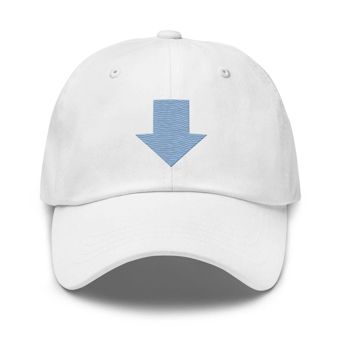 Aang Embroidered Airbender Unisex Anime Dad Hat - White