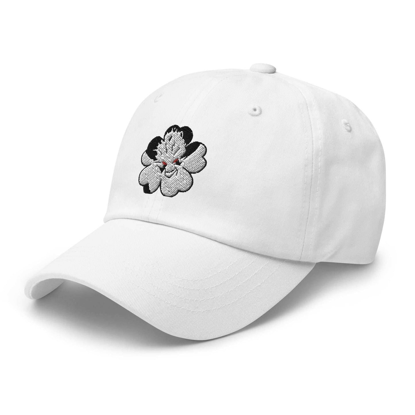 Asta 5 leaf Clover Embroidered unisex Anime Dad Hat - Black