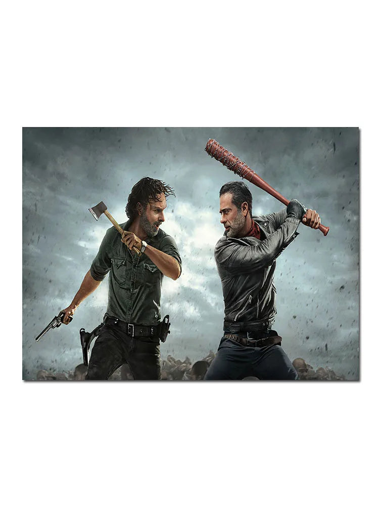 Classic Movie TV The Walking Dead Poster For Living Home Decoration Room Canvas Painting Wall Art Decor Mural Posters