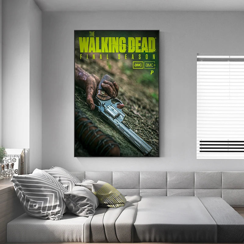 Classic Movie TV The Walking Dead Poster For Living Home Decoration Room Canvas Painting Wall Art Decor Mural Posters