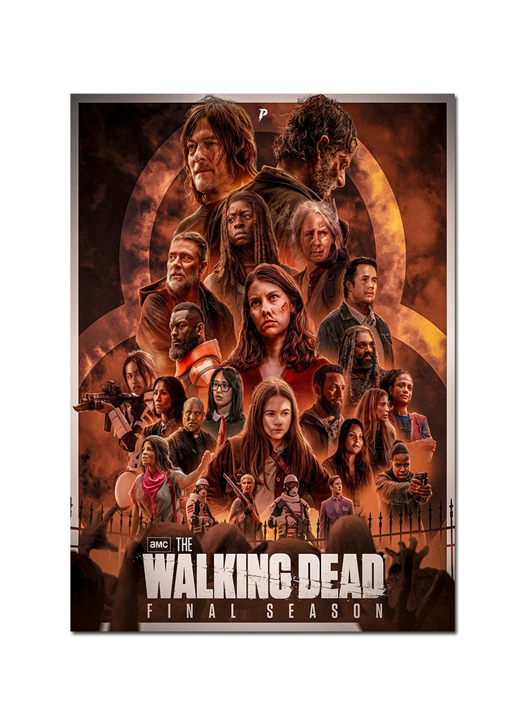 Classic Movie TV The Walking Dead Poster For Living Home Decoration Room Canvas Painting Wall Art Decor Mural Posters