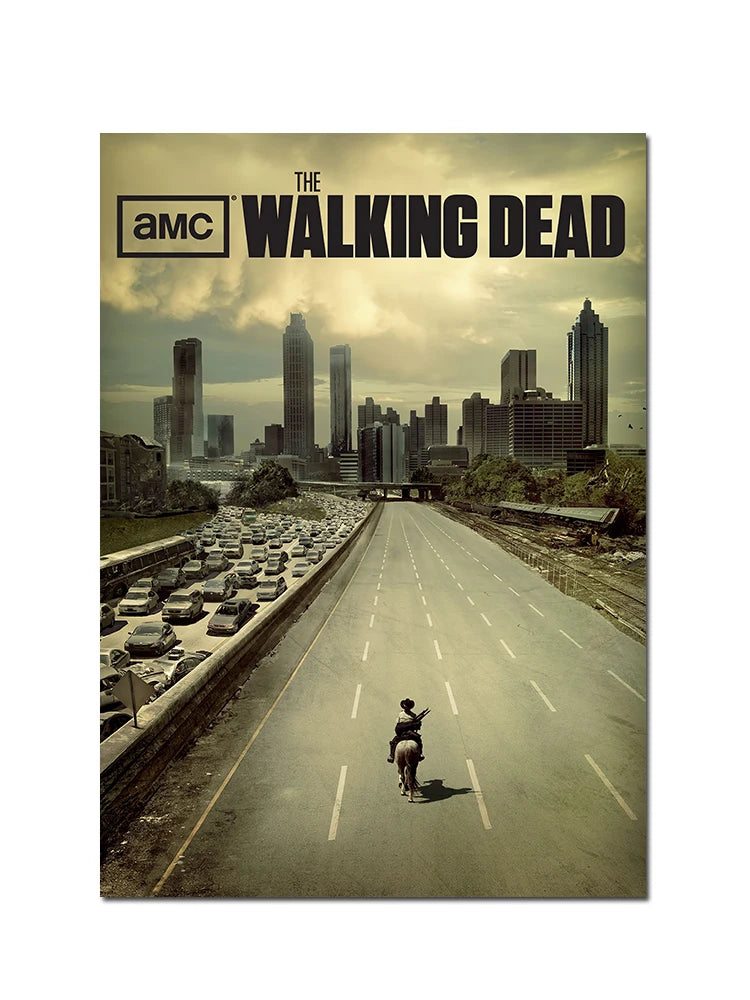 Classic Movie TV The Walking Dead Poster For Living Home Decoration Room Canvas Painting Wall Art Decor Mural Posters