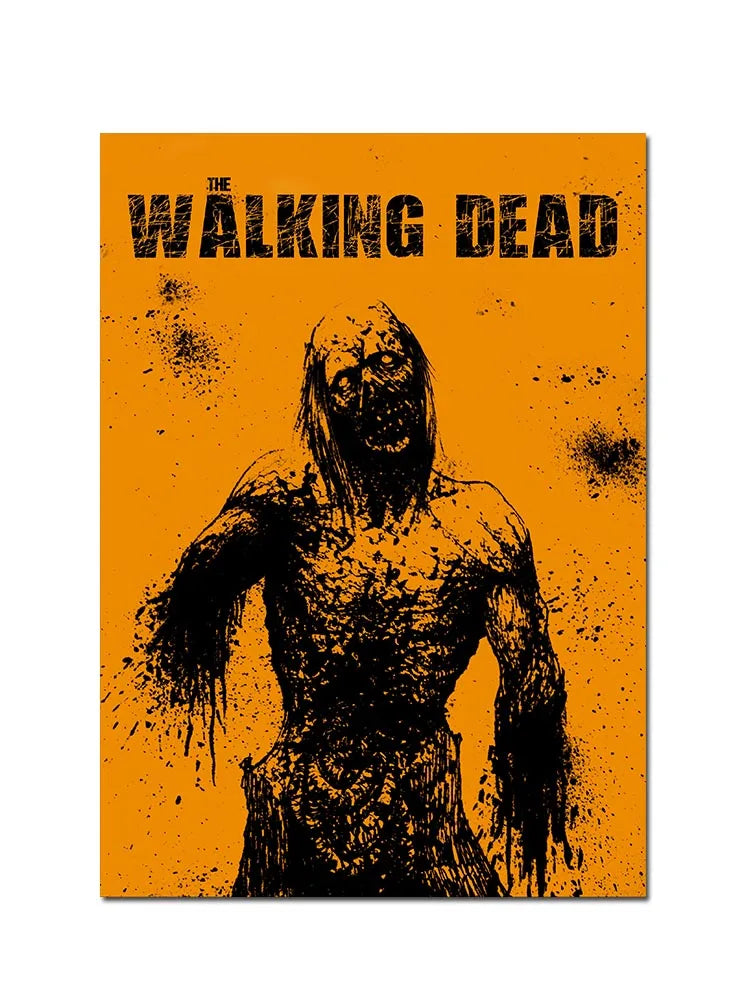 Classic Movie TV The Walking Dead Poster For Living Home Decoration Room Canvas Painting Wall Art Decor Mural Posters