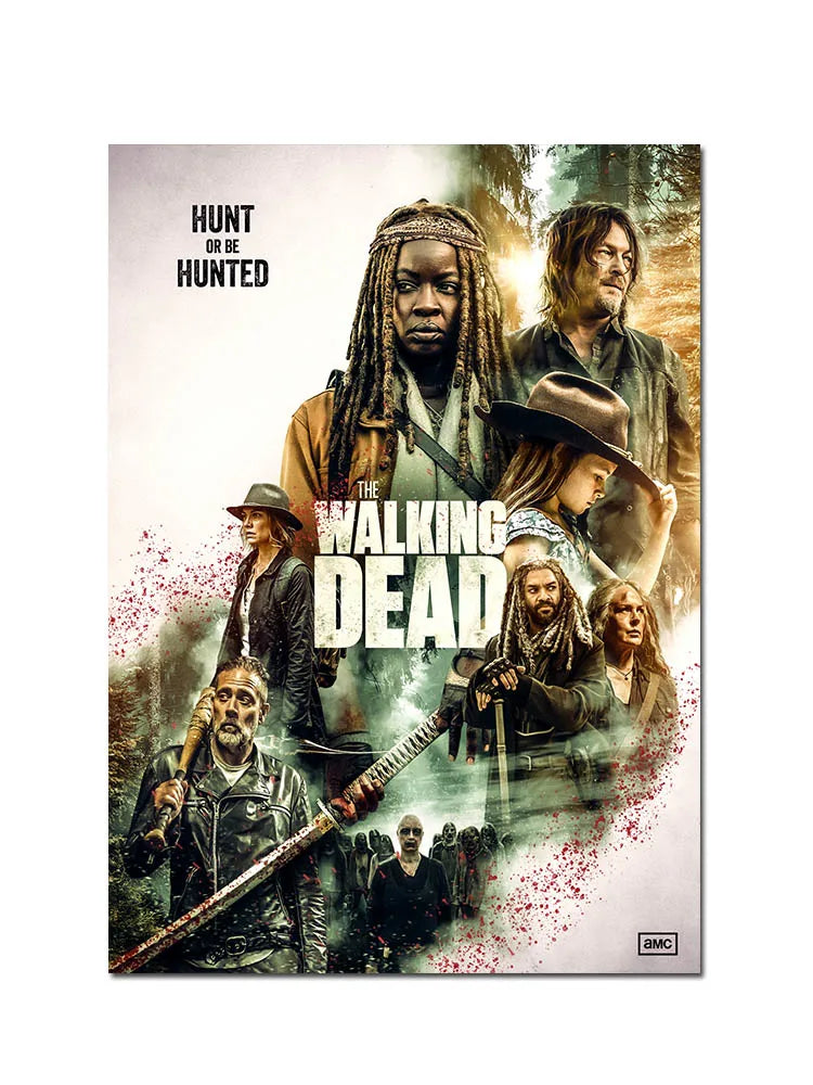 Classic Movie TV The Walking Dead Poster For Living Home Decoration Room Canvas Painting Wall Art Decor Mural Posters