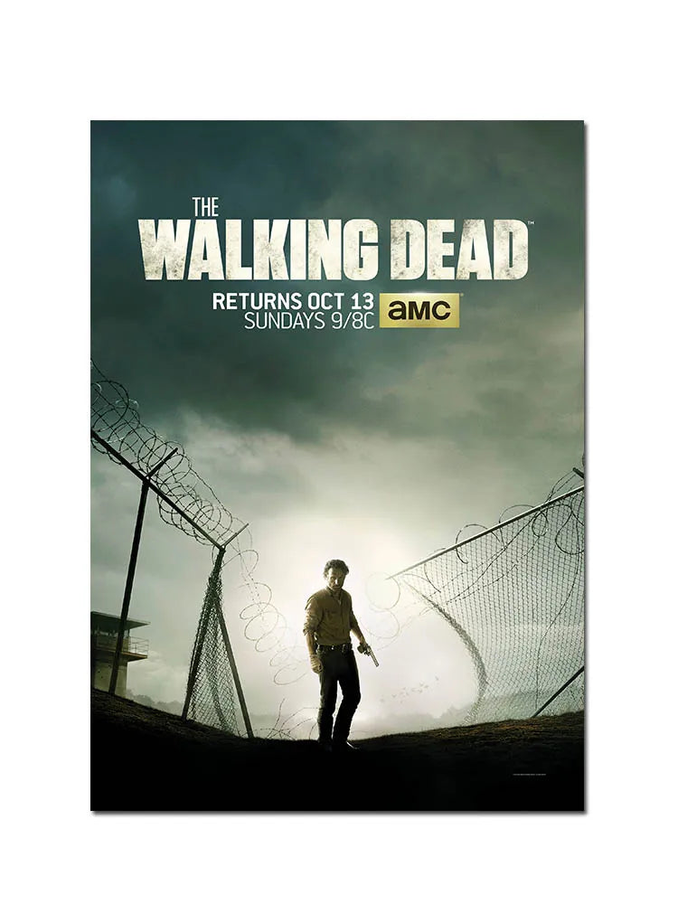 Classic Movie TV The Walking Dead Poster For Living Home Decoration Room Canvas Painting Wall Art Decor Mural Posters