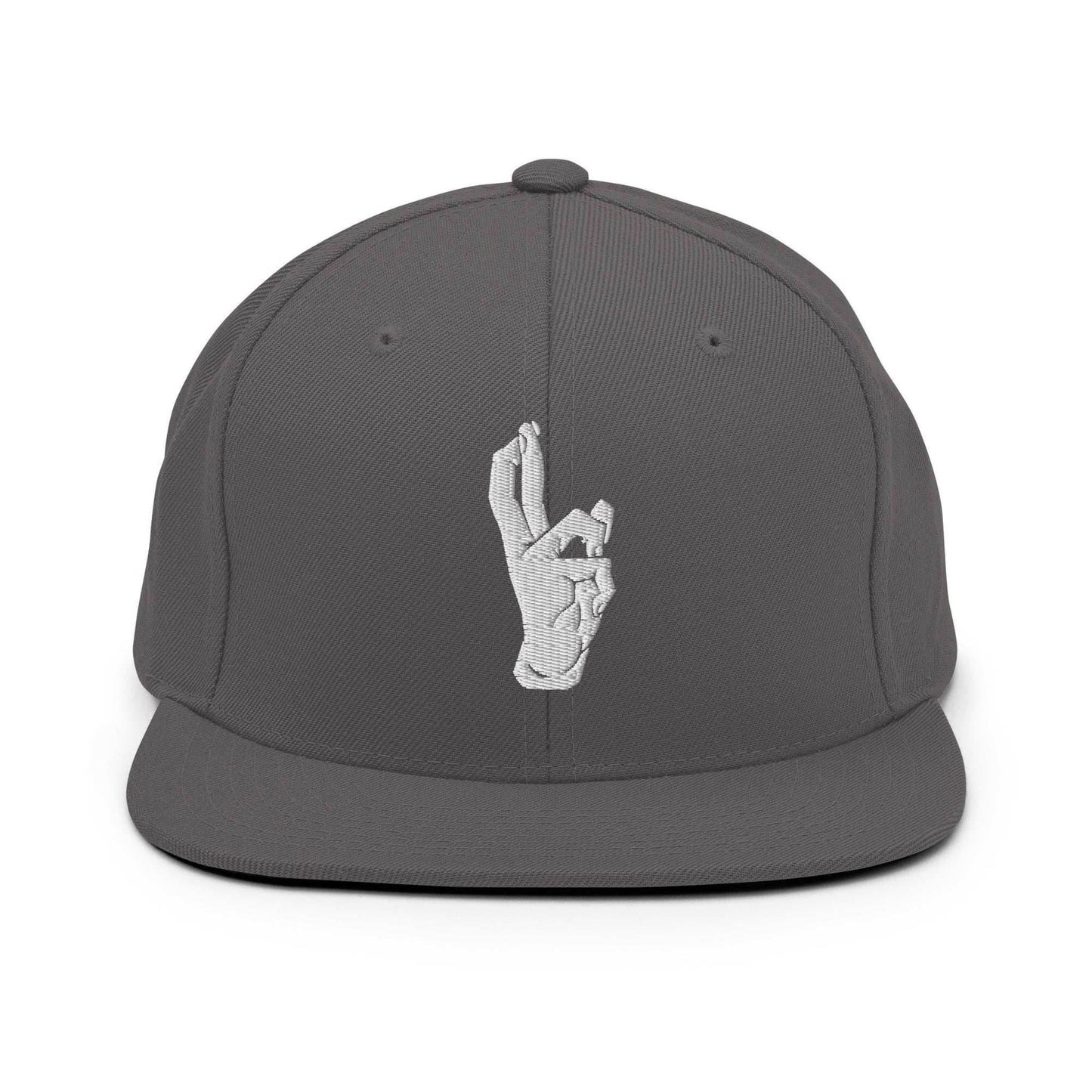 Domain Expansion Embroidered Unisex Anime Snap Back Hat - Dark Grey