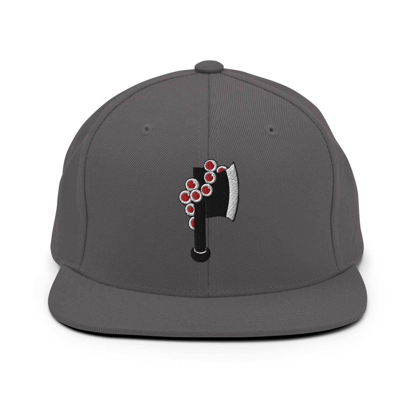 Gyomei Axe Embroidered Unisex Anime Snapback Hat - Grey