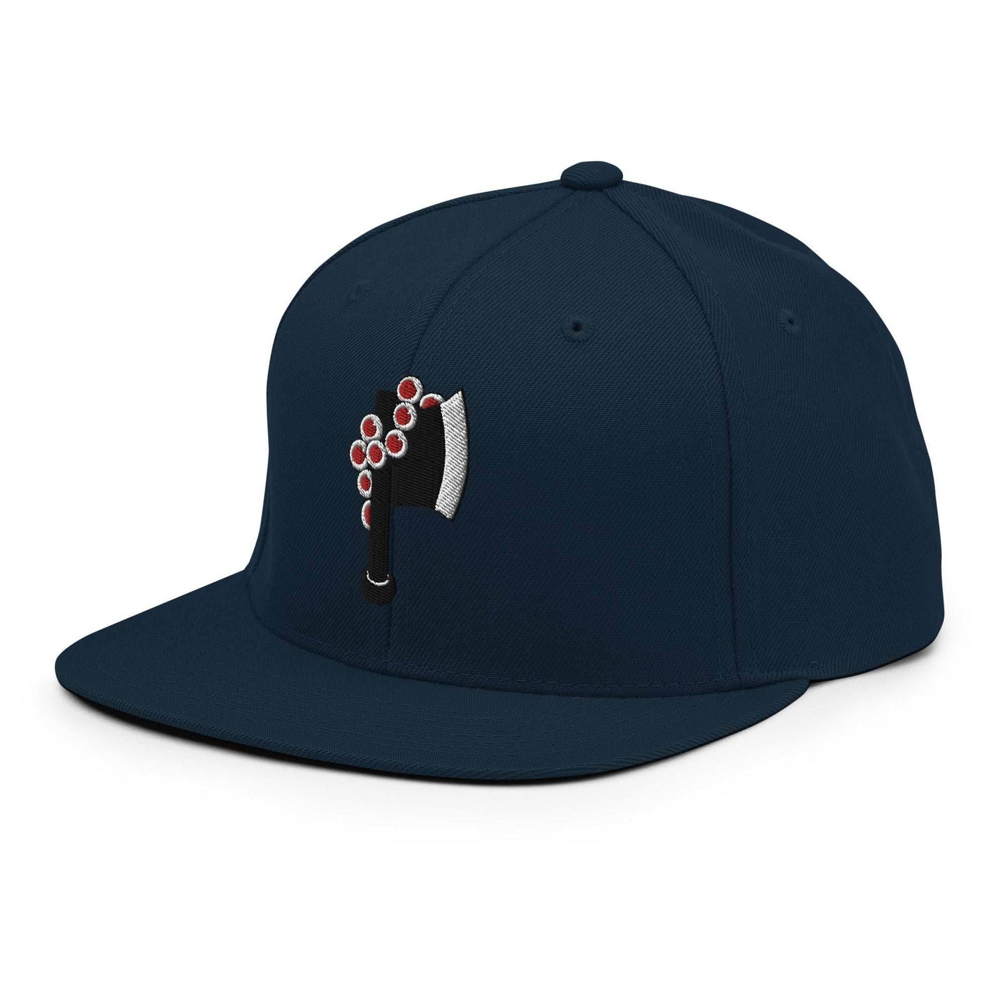 Gyomei Axe Embroidered Unisex Anime Snapback Hat - Navy