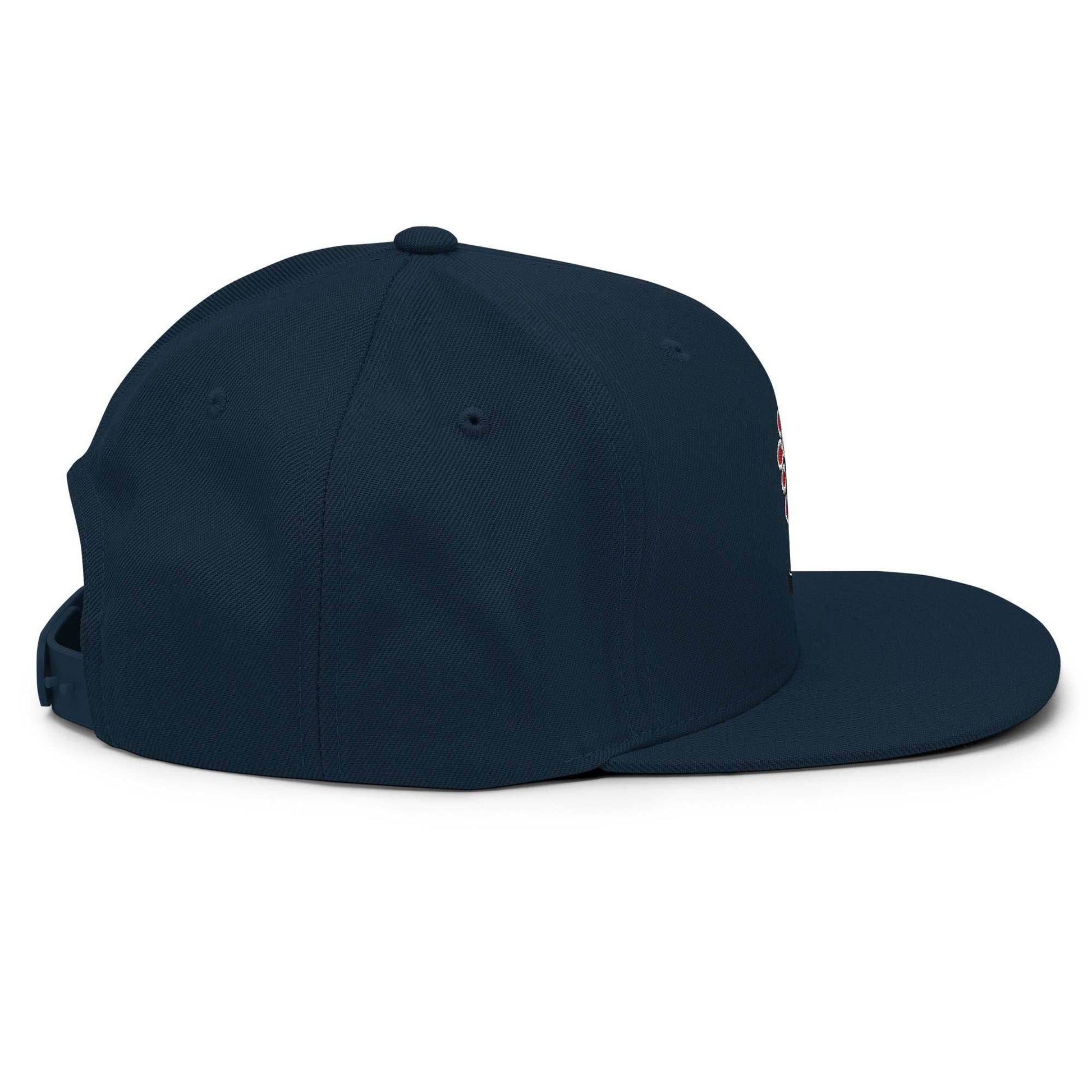 Gyomei Axe Embroidered Unisex Anime Snapback Hat - Navy