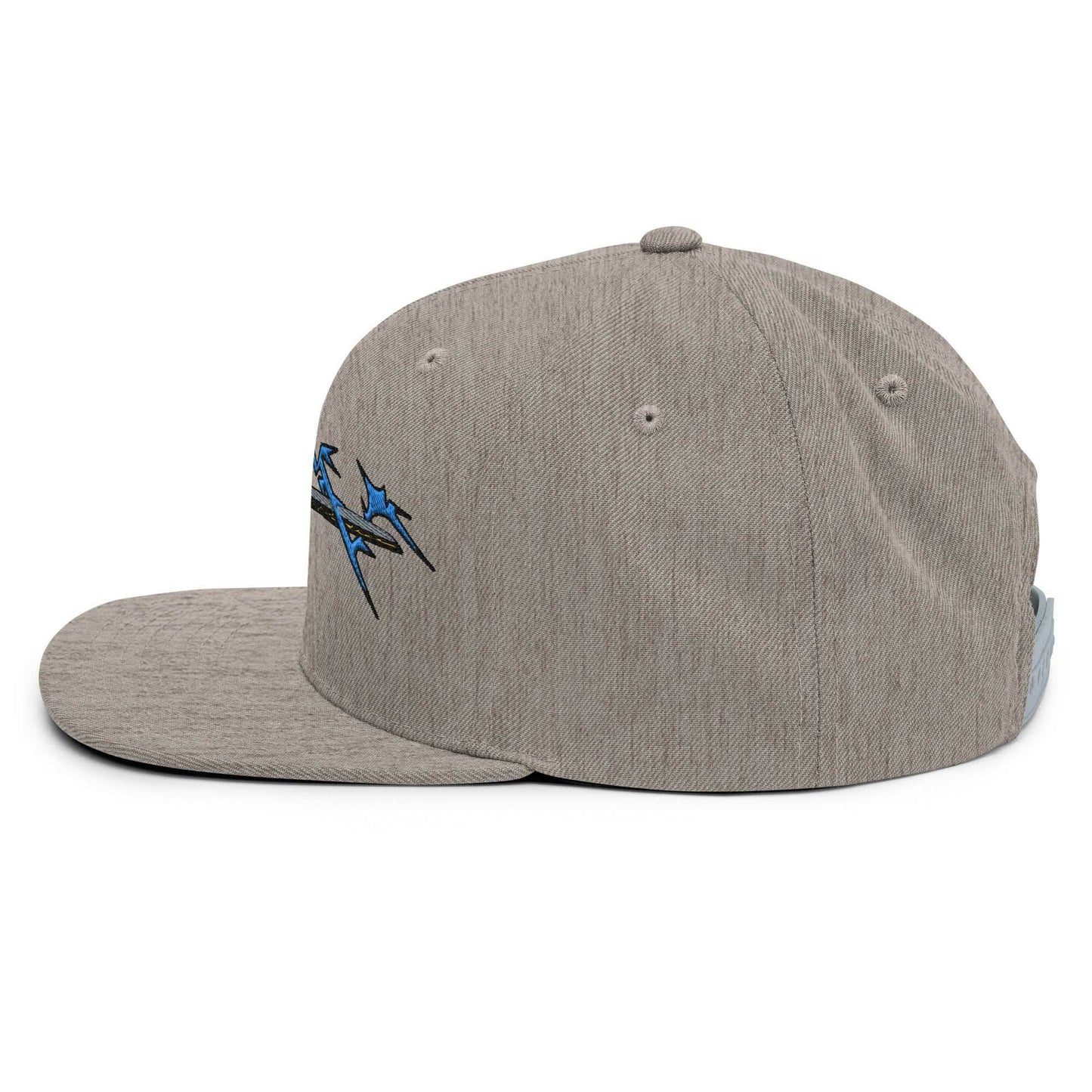 Zenitsu Sword Embroidered Anime Snapback Hat - Navy