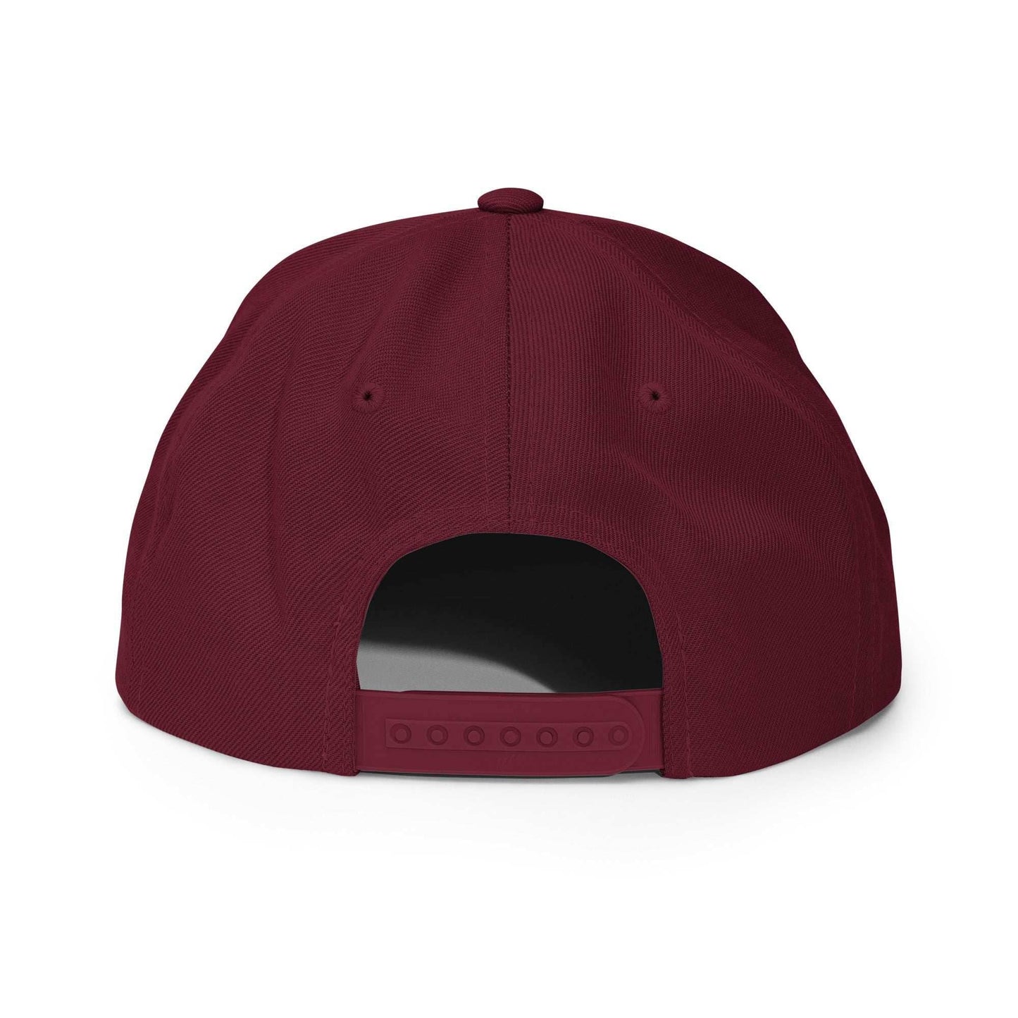 Demon Dog Embroidered Unisex Anime Snapback Hat - Maroon