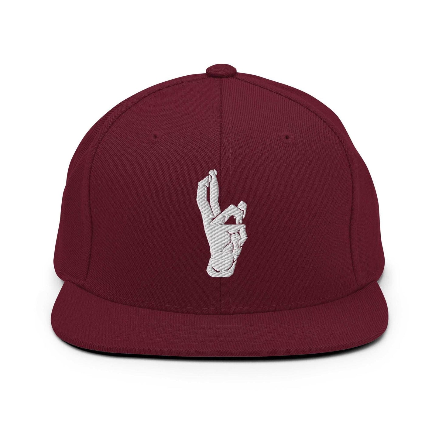 Domain Expansion Embroidered Unisex Anime Snap Back Hat - Maroon