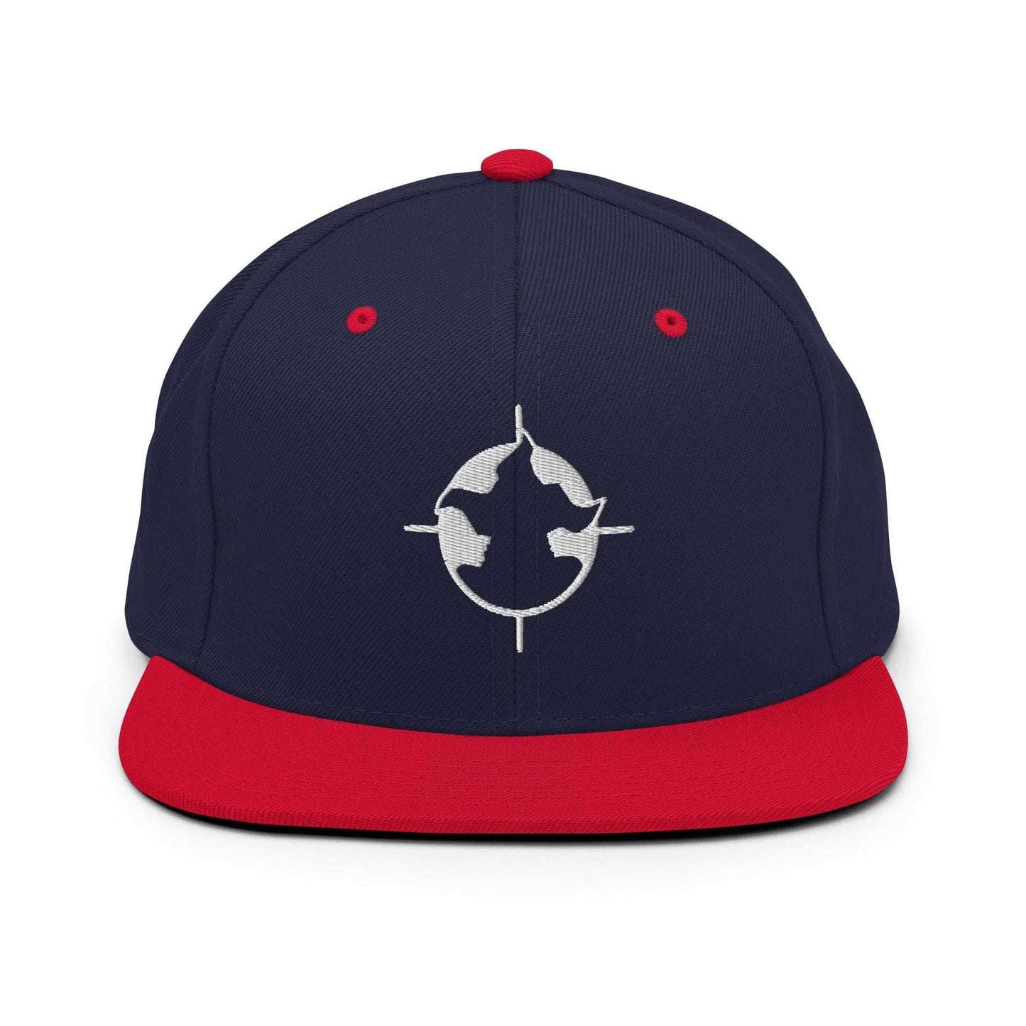 Sogeking Embroidered Unisex Anime Hat Snap Back Hat - Navy/ Red