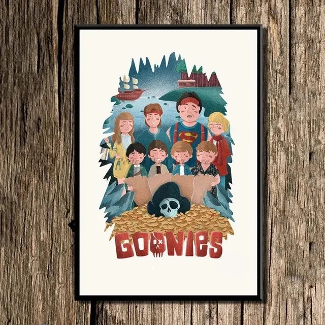 Classic The Goonies Moives Posters Wall Art Canvas Painting And Print Films HD Picture for Living Room Home Decor Frameless Gift