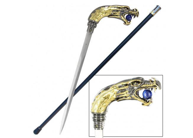 Classical Fatal Glance Basilisk Sword Cane-0