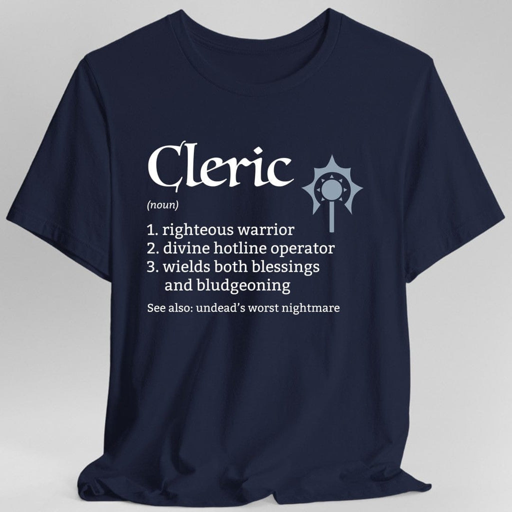 Cleric Class Definition T-Shirt – Funny DnD Definition Tee