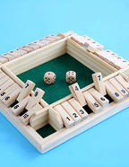 Close the Box Dice Game - Wooden Party Strategy Board Game