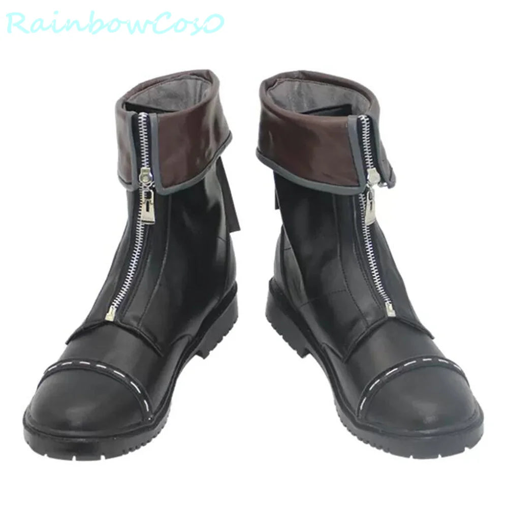 Cloud Strife Final Fantasy VII Final Fantasy7 Cosplay Shoes Boots RainbowCos0 Christmas Game Anime Halloween W3777