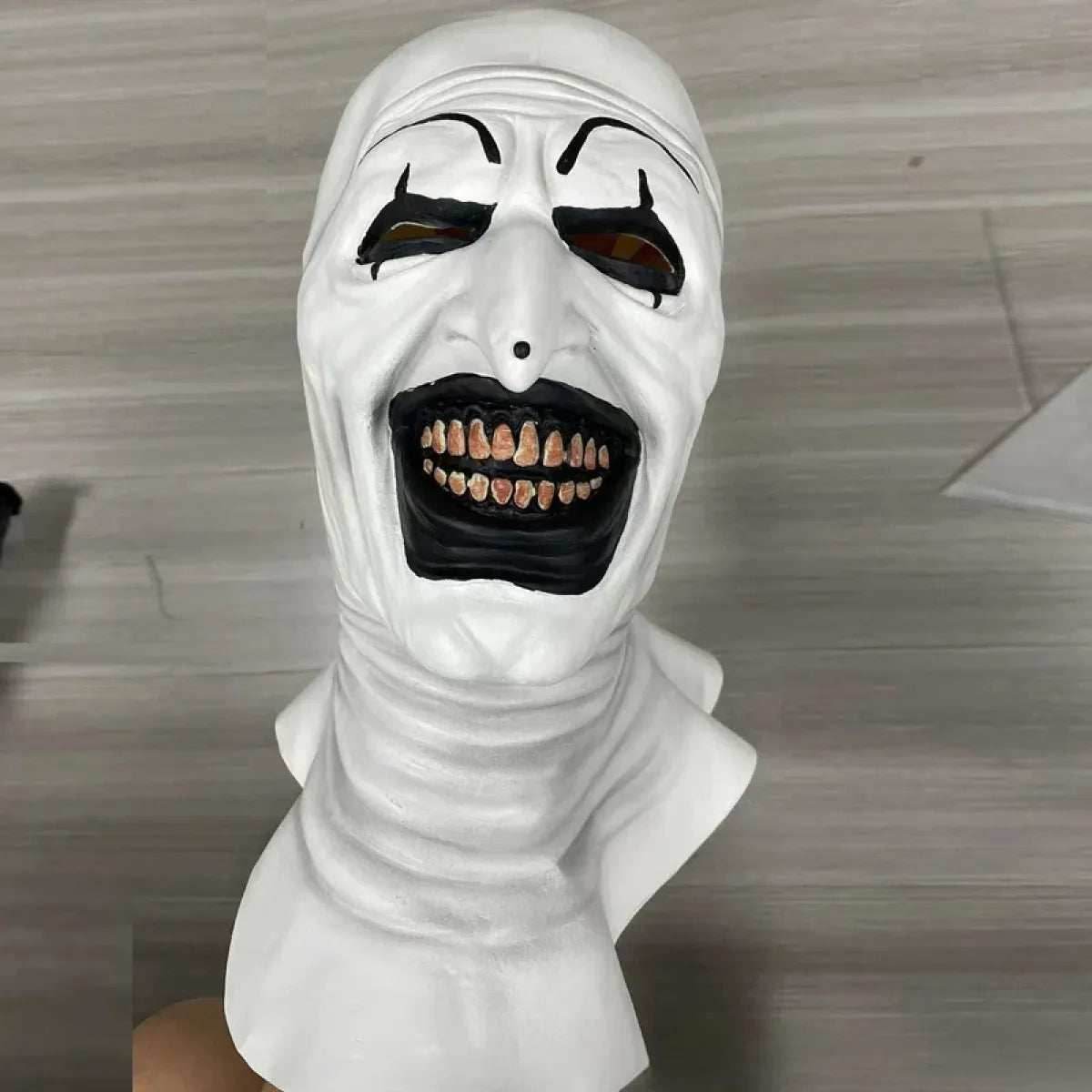 Terrifier 2 Art The Clown Cosplay Costume – Jumpsuit & Mask Halloween Set - Mask A / One Size