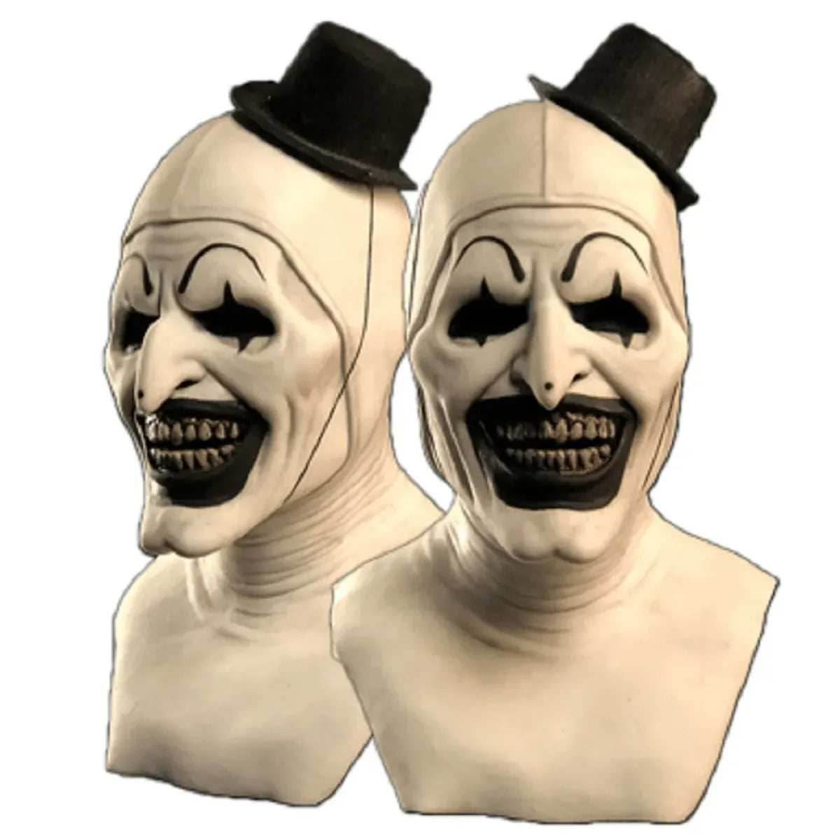 Terrifier 2 Art The Clown Cosplay Costume – Jumpsuit & Mask Halloween Set - Mask B / One Size