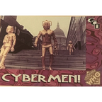 🤖 Vintage 1994 Doctor Who Cybermen Foil Trading Cards — Cards 4–6 of 6 (Set)
