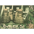🛸 Vintage 1994 Doctor Who Daleks Foil Trading Cards — Cards 1–3 of 6