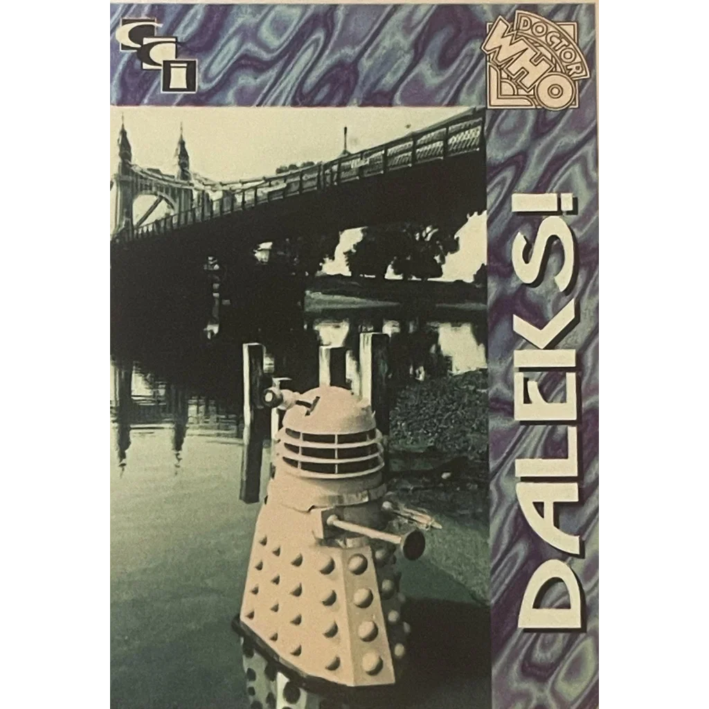 🛸 Vintage 1994 Doctor Who Daleks Foil Trading Cards — Cards 1–3 of 6