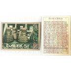 🛸 Vintage 1994 Doctor Who Daleks Foil Trading Cards — Cards 1–3 of 6