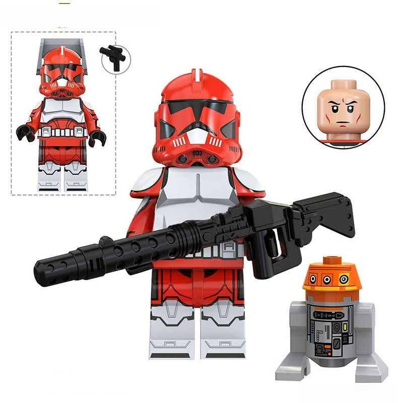 Commander Fox with Droid Star Wars Lego Minifigures Custom Toys 5