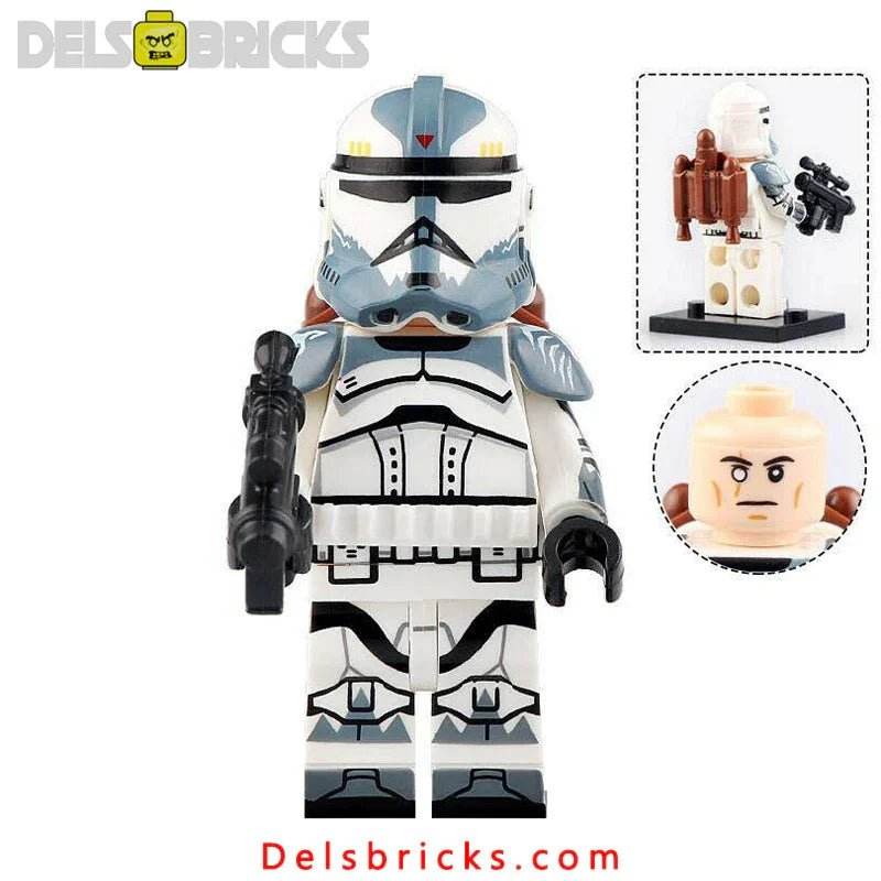Commander Wolffe Clone trooper Lego Minifigures Custom Toys - 