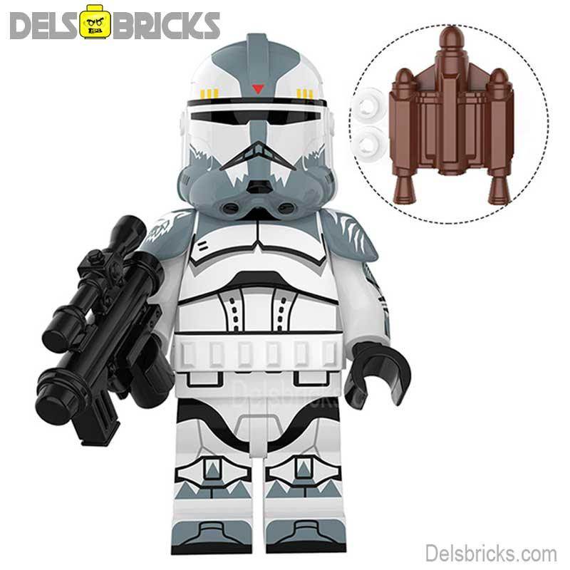 Commander Wolffe Clone trooper Lego Minifigures Custom Toys - 