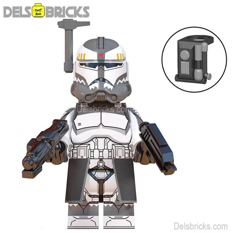 Commander Wolffe Clone trooper Lego Star Wars Minifigures Custom Toys - 