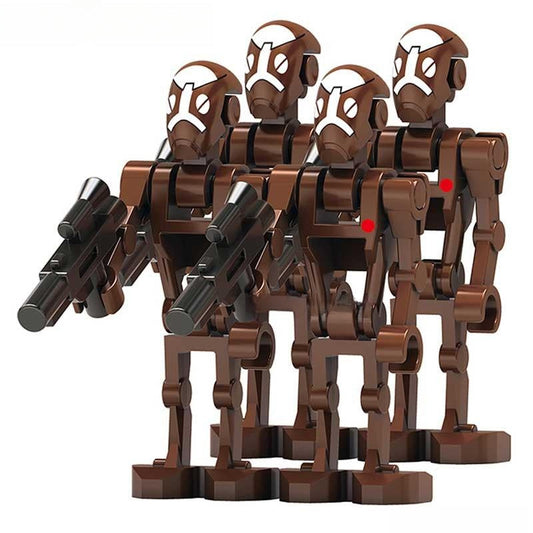 Commando Battle Droid Captain set of 4 Star Wars Lego Minifigures Custom Toys