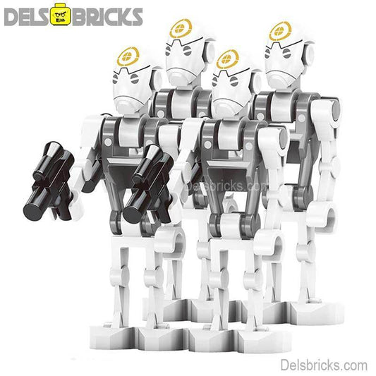 Commando Battle Droids set of 4 Star Wars Lego Minifigures Custom Toys NEW - 