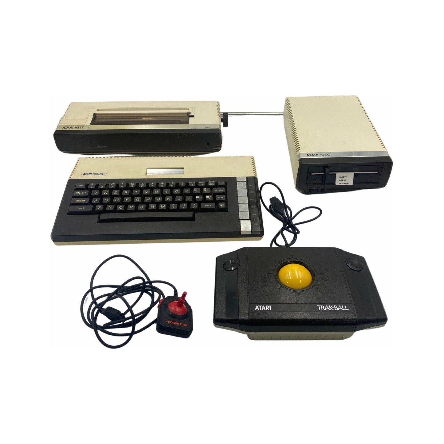 Complete Atari 800XL, Atari 1050 Drive & Atari 1027 Printer