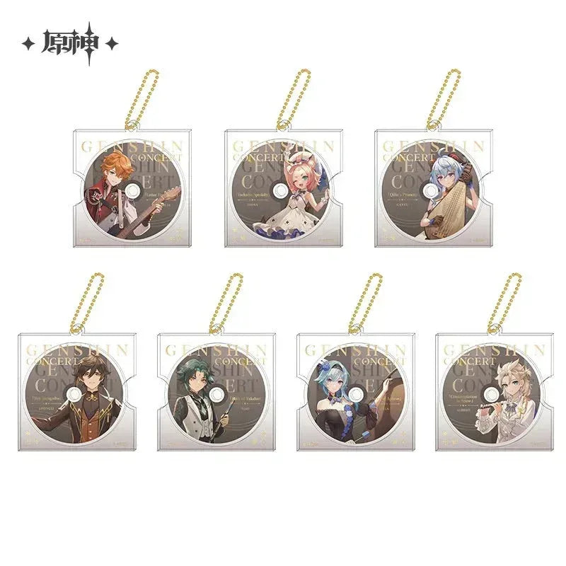 Concert 2023 Series Character CD Style Keychain Genshin Impact