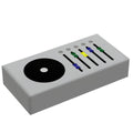 Control Panel #4 (Media Dial) for Star Wars/Space (1x2 Tile) - B3 Customs using LEGO parts - 