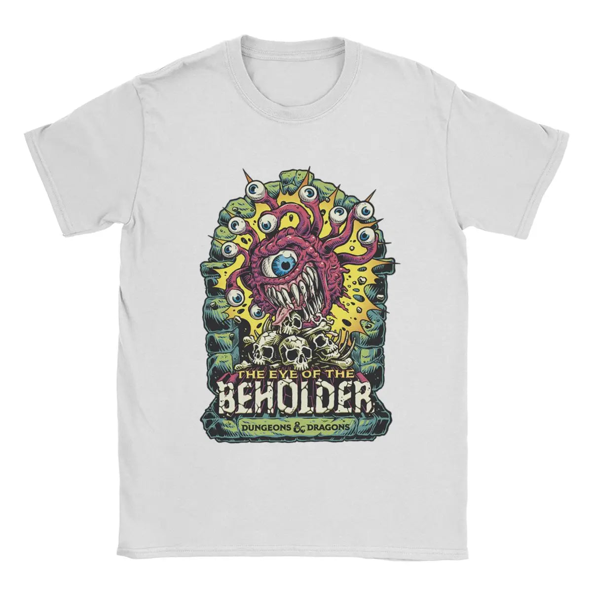 Cool DnD Eye Of The Beholder T-Shirts for Men Crew Neck Pure Cotton T Shirt Game Short Sleeve Tees 4XL 5XL Clothes