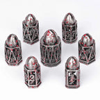 Cool DND polyhedron metal hollow pistol bullet dice set