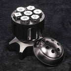 Cool Rocket Launcher Dice Box + Unique Metal Polyhedron DND Bullet Dice Set