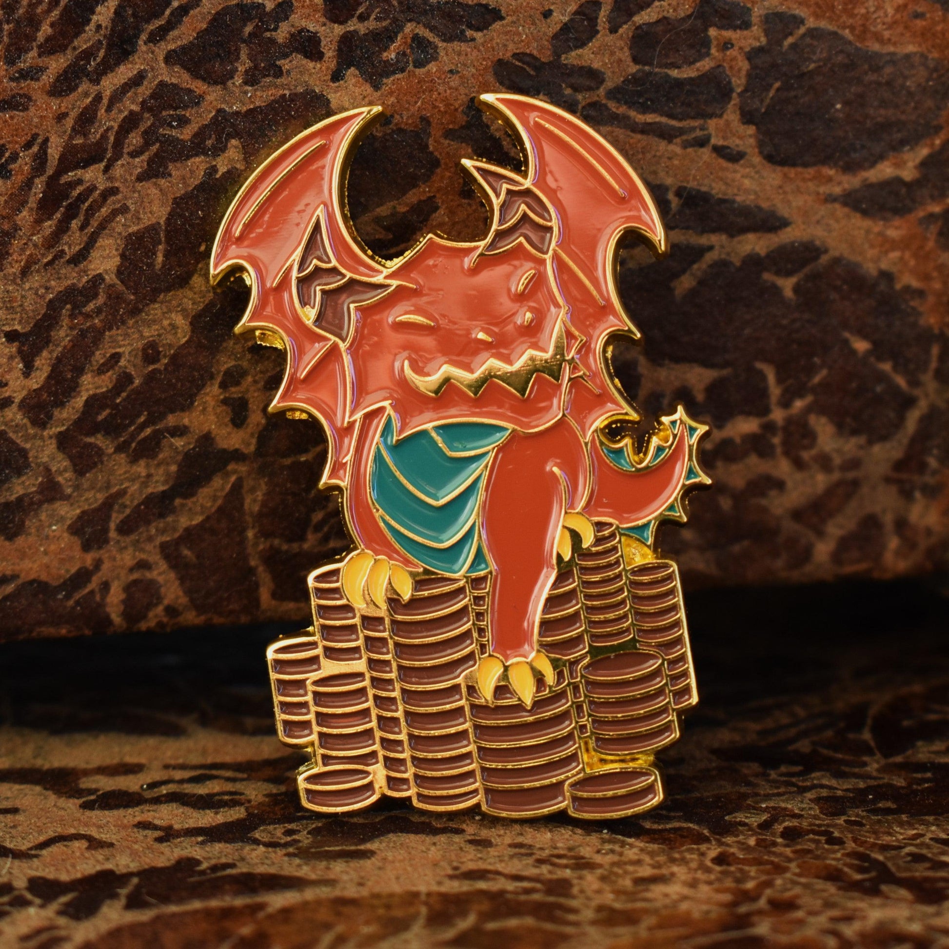 Copper Dragon Pin