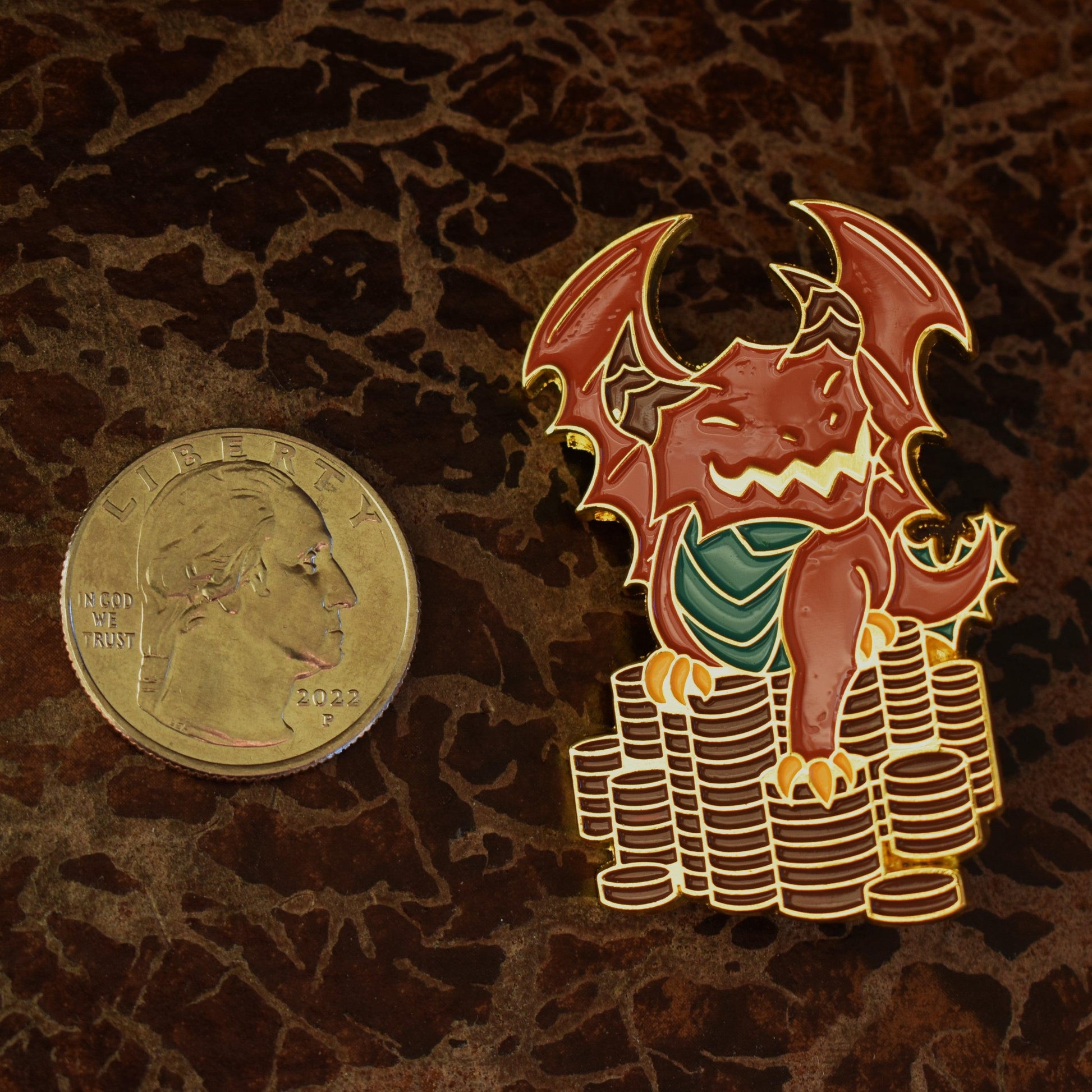 Copper Dragon Pin