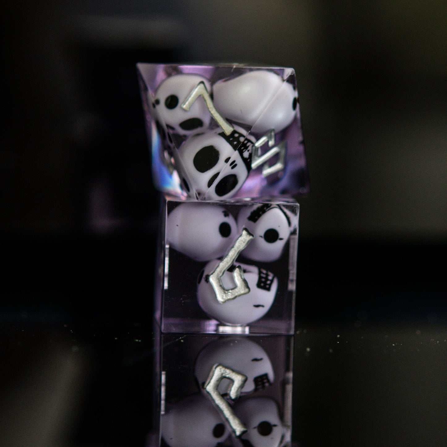 Corpse Lavender Sharp-Edged Resin Dice Set